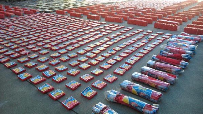 Más de un millón de fuegos artificiales decomisados en Valparaíso