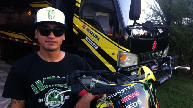 Marco González se lució con su motocicleta en el Torneo Monticello Games