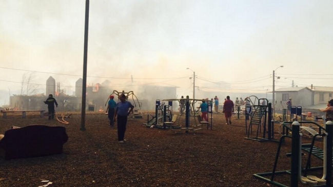Incendio destruyó 12 casas en Mulchén