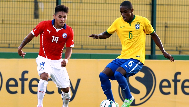 Brasil amargó el debut de una desprolija selección chilena en el Sudamericano sub 20