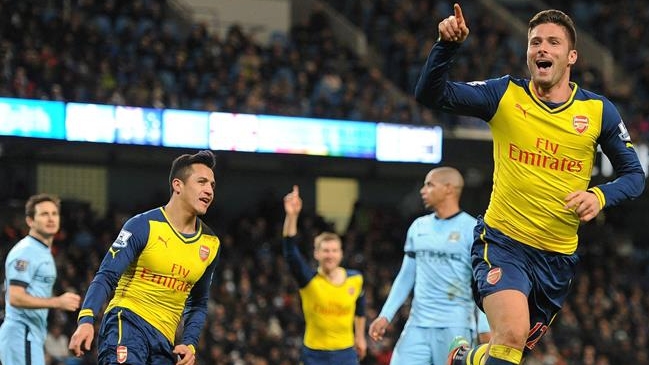 Alexis y Arsenal tumbaron al City de Pellegrini en la liga inglesa