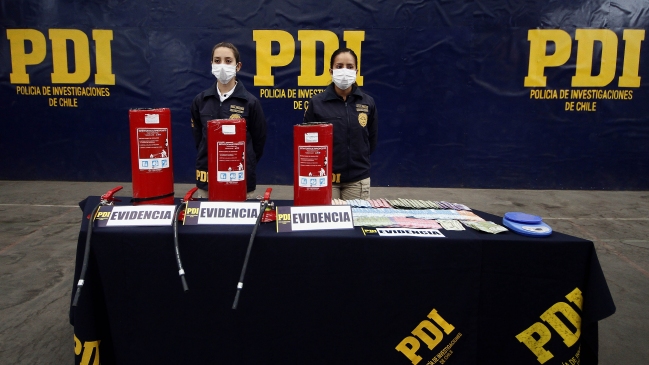 Policía decomisó 36 kilos de cocaína que serían distribuidos en Santiago