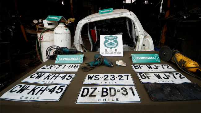 Carabineros desbarató desarmaduría ilegal de vehículos