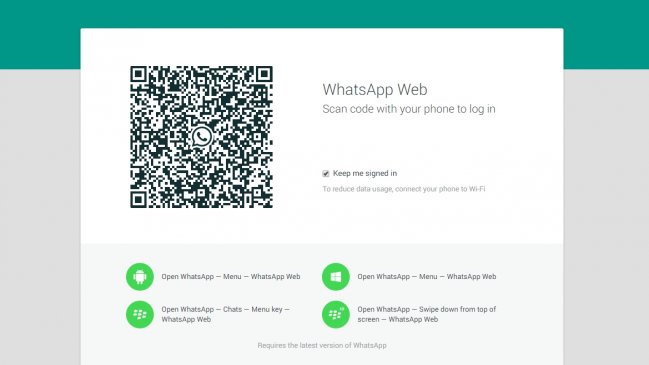 WhatsApp lanzó su versión web