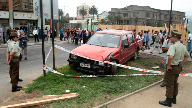 Conductor atropelló a cinco personas en pleno centro de Viña del Mar