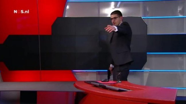 Hombre fue detenido tras irrumpir armado en estudio de la TV pública en Holanda