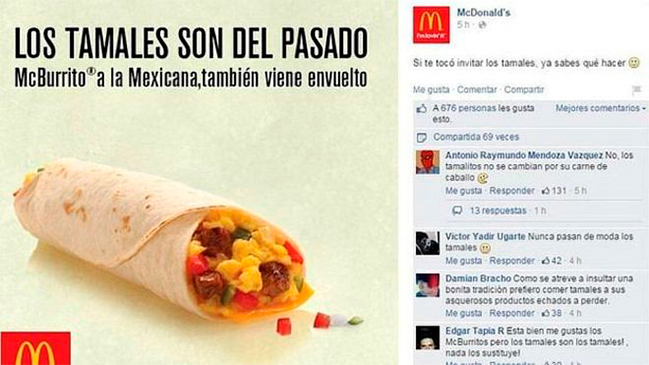 El día que McDonald's se metió con los tamales mexicanos