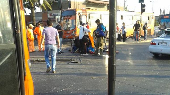 Colisión múltiple causa atochamiento en Maipú