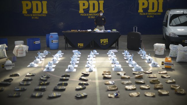 PDI decomisó drogas avaluadas en más de 800 millones de pesos