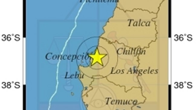 Sismo de mediana intensidad en Región del Biobío