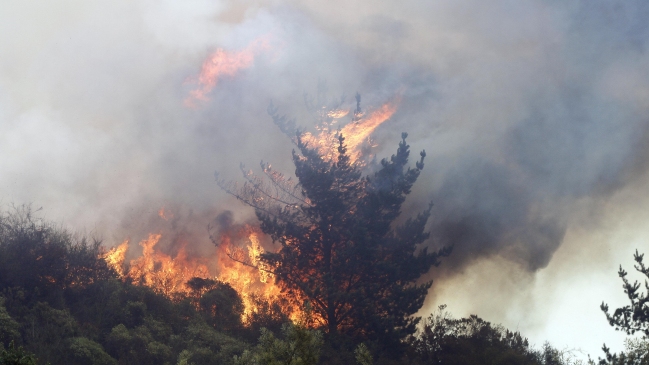 Levantaron estado de excepción por incendio en Valparaíso