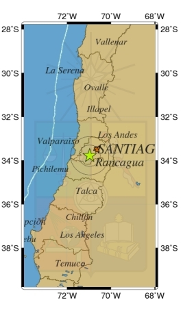 Sismo leve afectó a la Región de Valparaíso