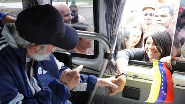 Fidel Castro reapareció en público después de 14 meses