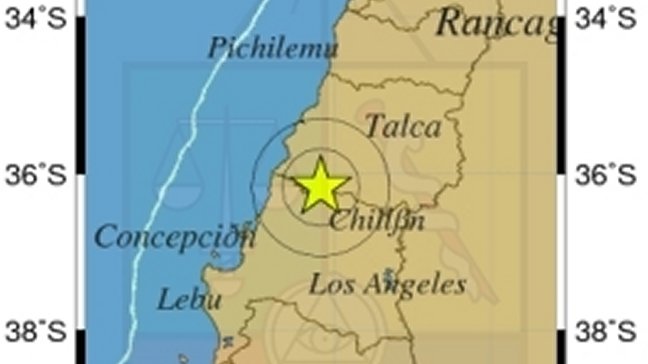 Sismo se registró en la Región del Maule