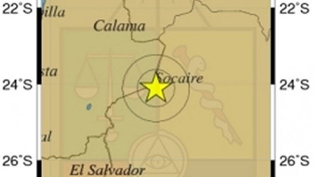 Sismo de menor intensidad se registró en la Región de Antofagasta