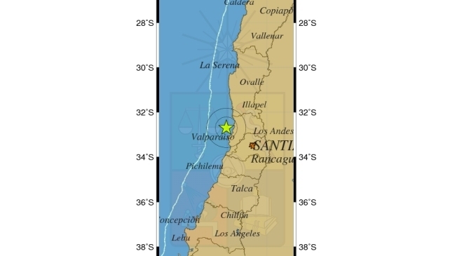 Sismo de menor intensidad se sintió en Región de Valparaíso