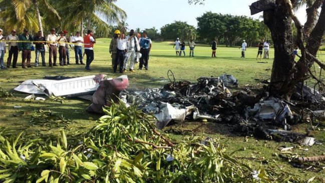 Dos chilenos fallecieron en accidente aéreo en República Dominicana