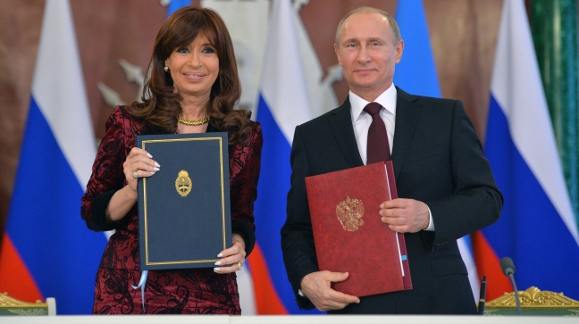 Cristina Fernández dice que se ha profundizado relación estratégica con Rusia