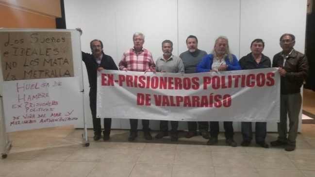 Ex presos políticos de Valparaíso se sumaron a huelga de hambre