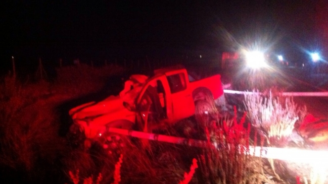 Región de Coquimbo: Tres muertos dejó choque frontal entre una camioneta y un camión