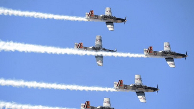 Aviones militares colisionaron en Feria Aeroespacial México