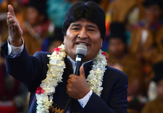 Evo Morales acusó a prensa chilena en La Paz de ser 