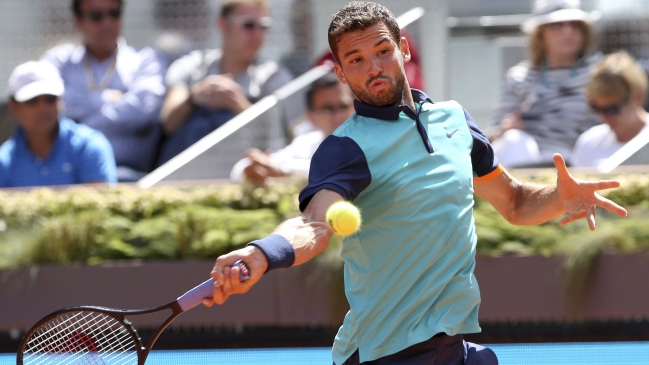 Grigor Dimitrov superó la primera ronda en el Masters 1.000 de Roma
