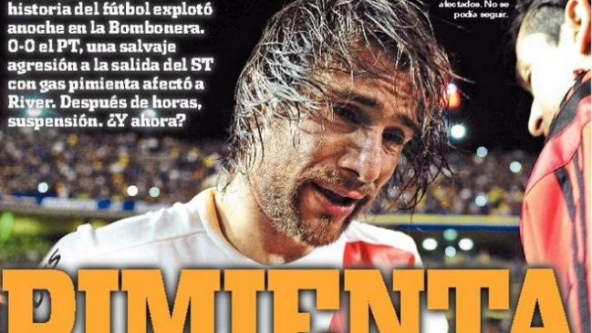 Prensa internacional tras escandaloso Boca-River: 