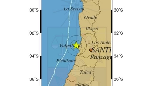 Sismo de menor intensidad afectó a Valparaíso