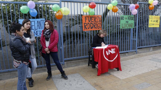 FEUC: Universidad no descarta entablar acciones legales por estudiante grave