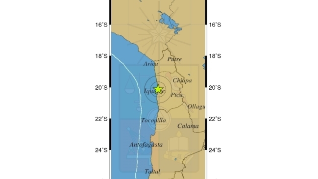 Sismo de menor intensidad se percibió en Región de Tarapacá