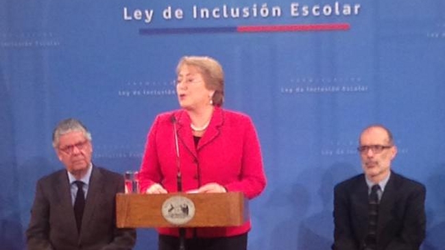 Presidenta Bachelet: Rechazo categóricamente las acciones vandálicas tras marcha de los estudiantes