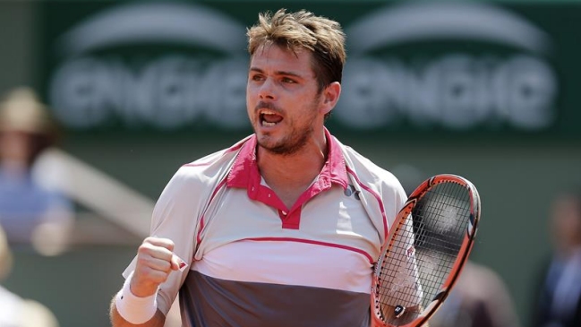 Stanislas Wawrinka doblegó a Jo-Wilfried Tsonga y se instaló en la final de Roland Garros