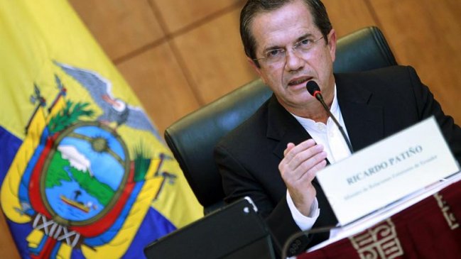 Canciller ecuatoriano acusó que Estados Unidos 