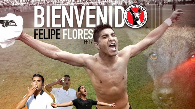 Club mexicano Tijuana anunció el fichaje de Felipe Flores