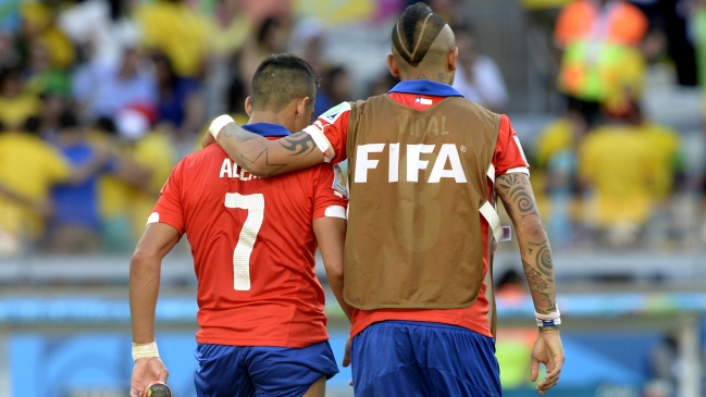 Alexis Sánchez a Arturo Vidal: 