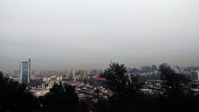 Mapa de la calidad del aire en la Región Metropolitana