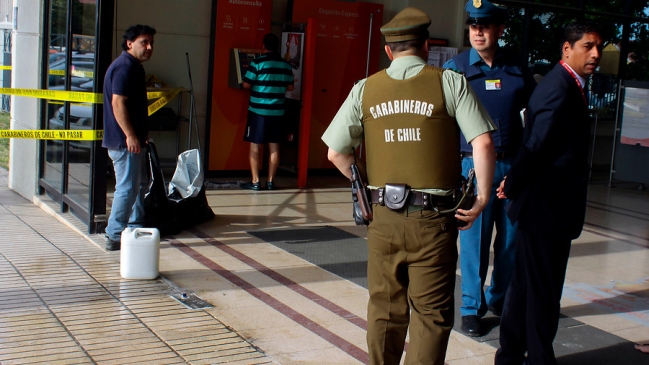 Sujeto fue detenido por robo frustrado a cajero automático en Cerro Navia