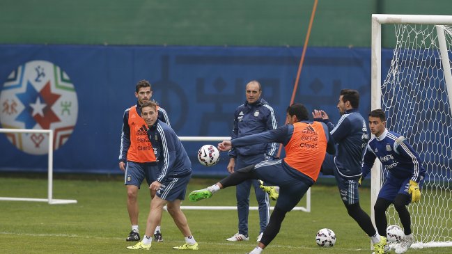 Argentina realizó entrenamiento de recuperación a la espera de conocer su rival en cuartos de final