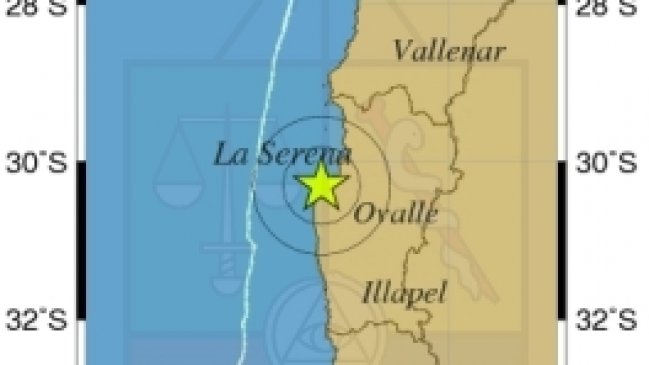 Temblor de magnitud 4,3 Richter afectó a la Región de Coquimbo