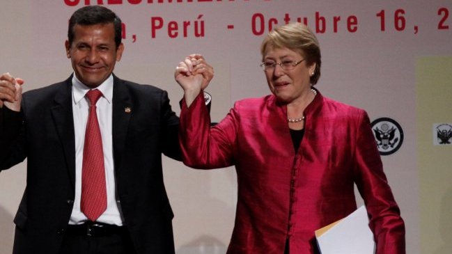 Bachelet suspendió bilateral con Humala tras apoyo peruano a demanda boliviana