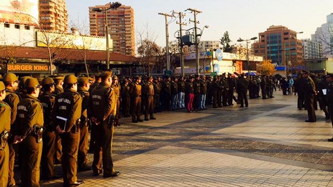 Carabineros realizó operativo masivo en zona oriente de la capital