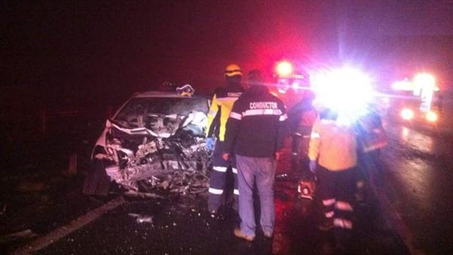 Tres muertos dejó accidente de tránsito en la Ruta 5 Sur