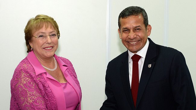 Nacionalistas peruanos llaman a funar visita de Michelle Bachelet