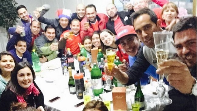 Los campeones de América continuaron la celebración con sus familiares y amigos