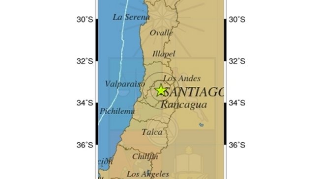 Sismo de menor intensidad se sintió en Santiago