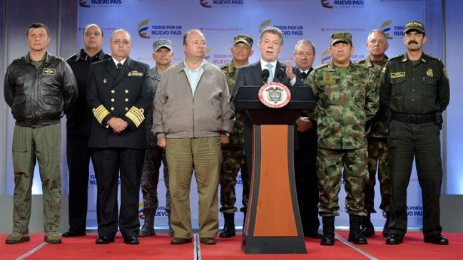 Santos cambió a jefes de las tres ramas de las Fuerzas Armadas colombianas