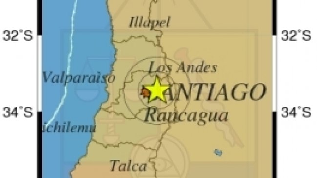 Temblor afectó a las regiones de Valparaíso, Metropolitana y O'Higgins