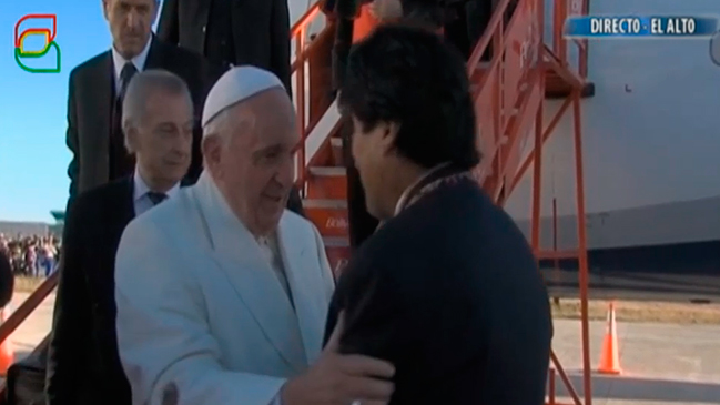 El papa Francisco llegó a Bolivia