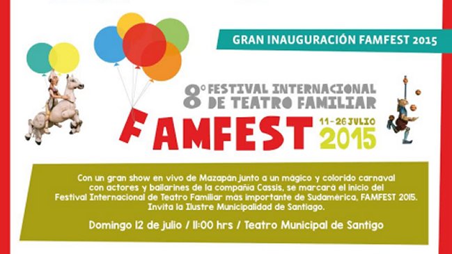 Obras gratuitas marcan la octava versión del Famfest